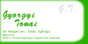 gyorgyi tomai business card